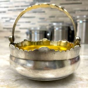 875 Silver Sugar Bowl, Russian, 159 Grams, MINT Condition